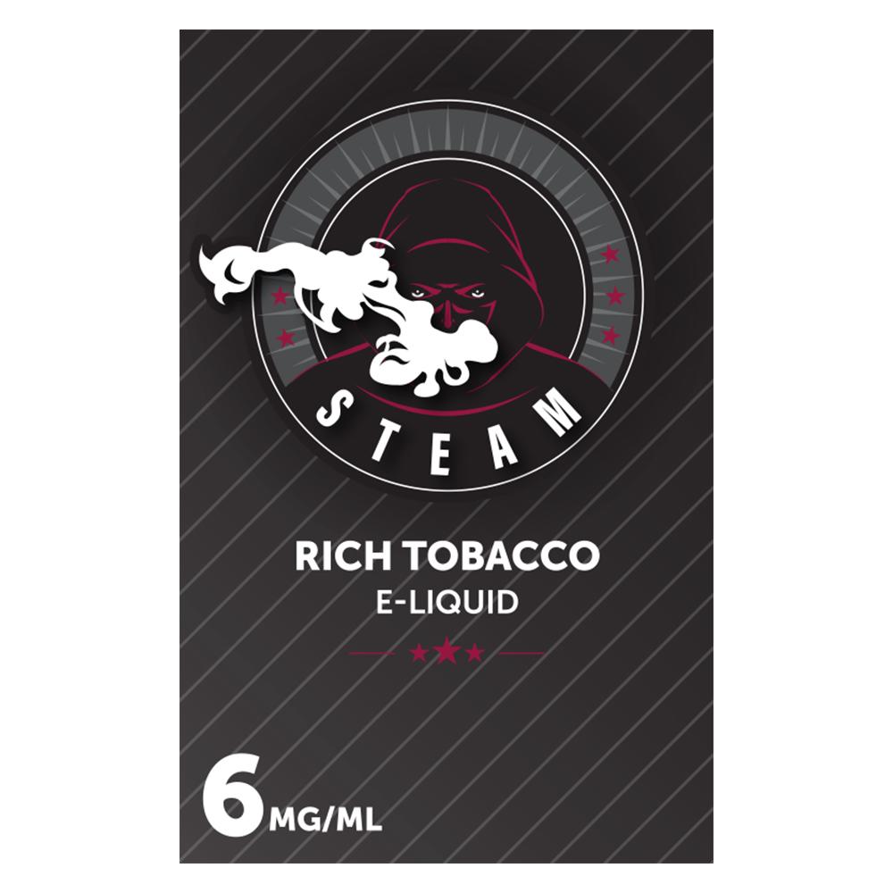 E-vedelik Steam Rich Tobacco 6 mg