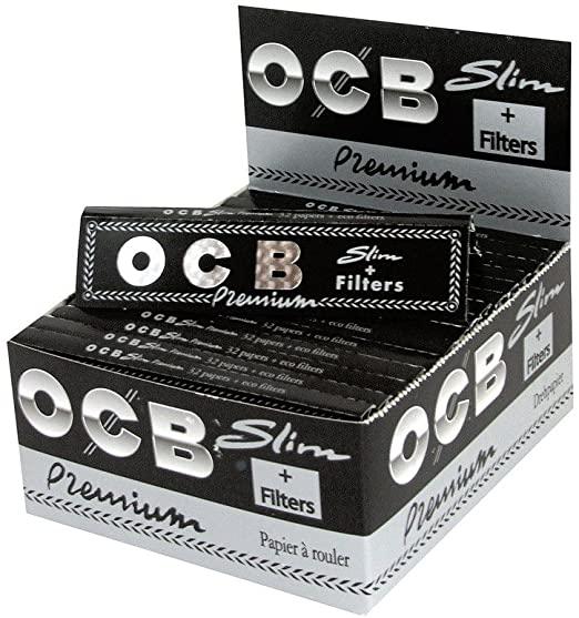Sigaretipaber OCB Premium Slim+Tips